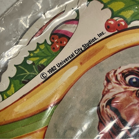 Vintage 1982 NEW E.T. Extra-Terrestrial Die-Cut Christmas Ornaments 4 In Package - Picture 8 of 10